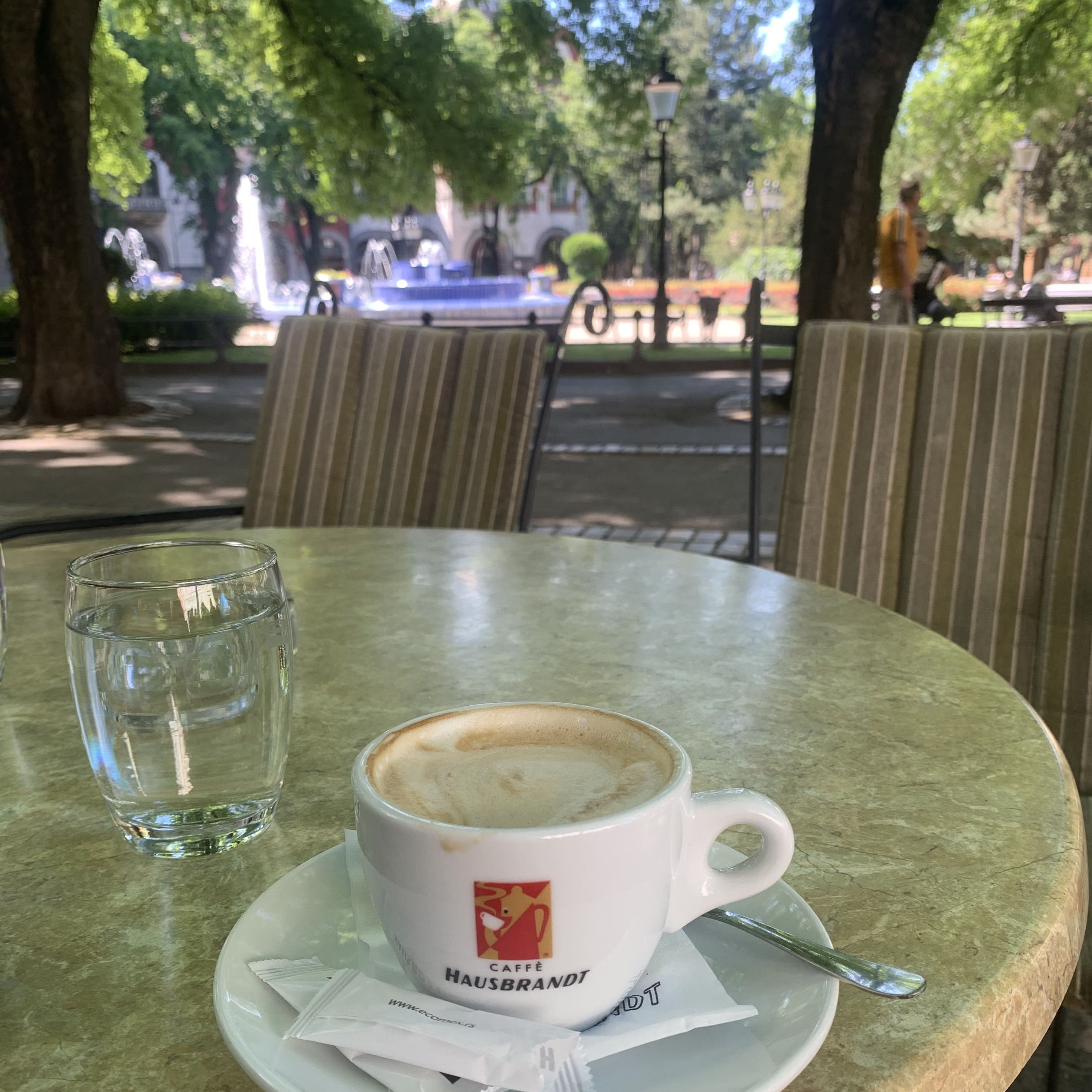 Coffee stop in Subotica, Serbia